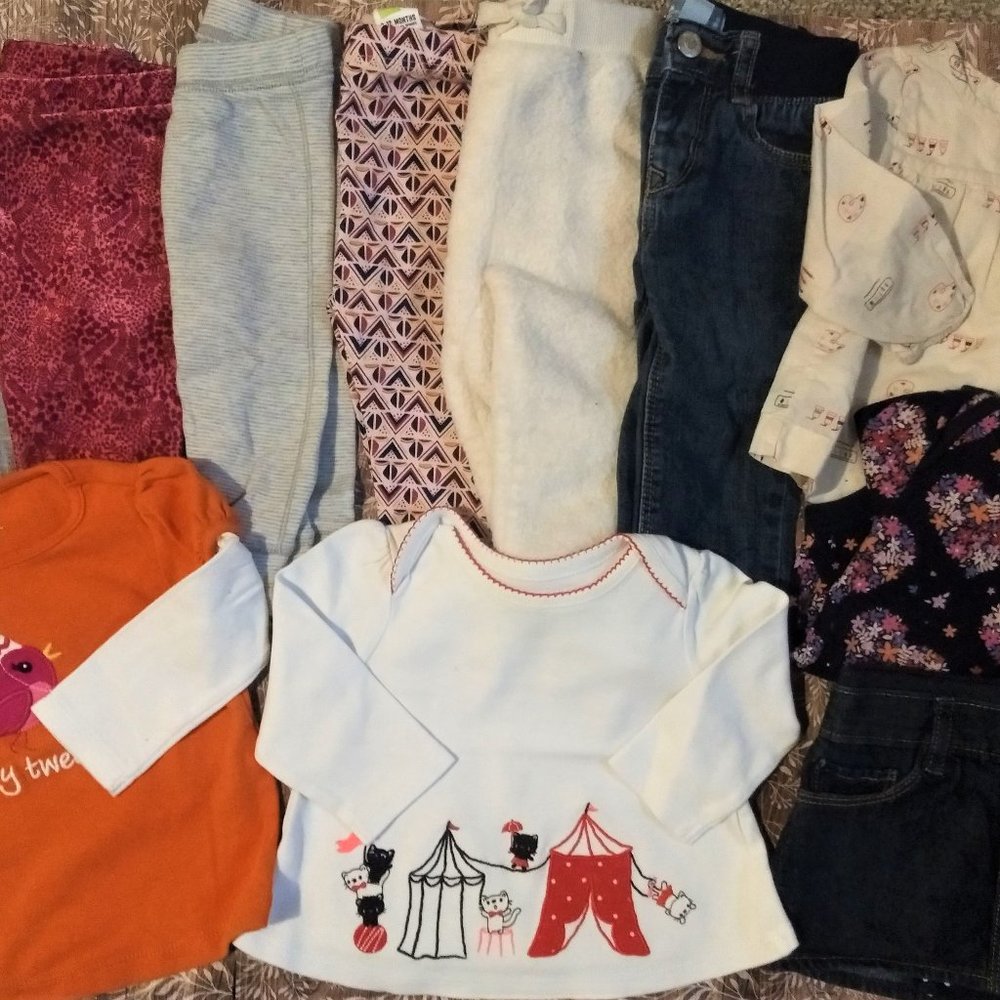 Gymboree/Gap 11-pc baby girl clothes 6-12 months